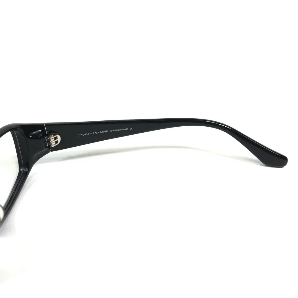 Iyoko-Inyake Eyeglasses Frames IY256 Col.6 Black Rectangular Full Rim 53-16-140